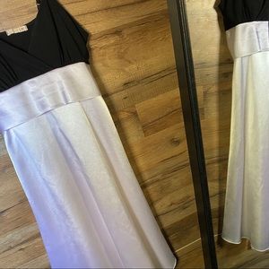 Black and White Slip Dress